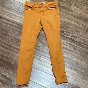 Mustard denim pants